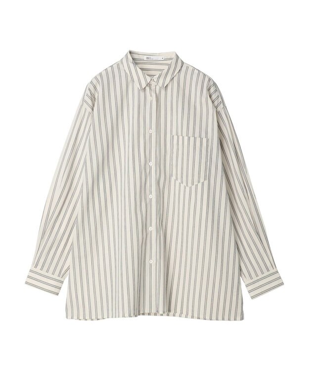 CRAFT STANDARD BOUTIQUE レギュラーカラーシャツ Stripe Ivory