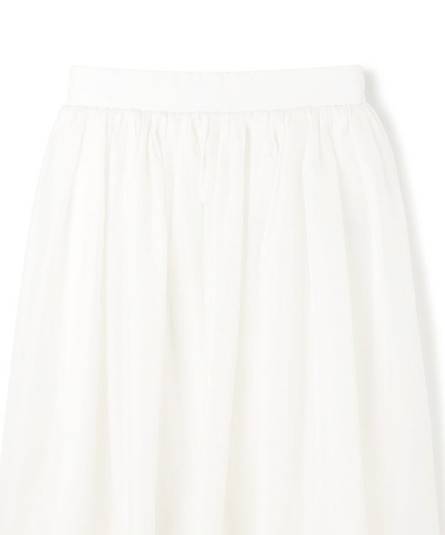 uncrave シアー オーガンジー フレア スカート オフ