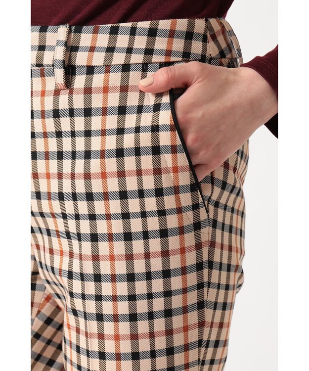 DAKS ツイル ハウスチェック スリムパンツ ハウスチェック