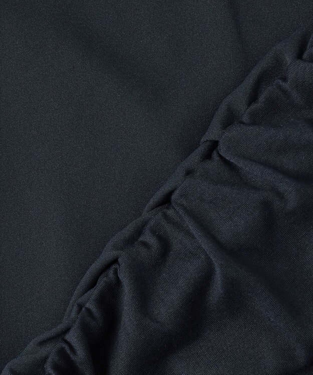 組曲 L 【WEB限定】ジョーゼットシフォン パフスリーブブラウス ネイビー系