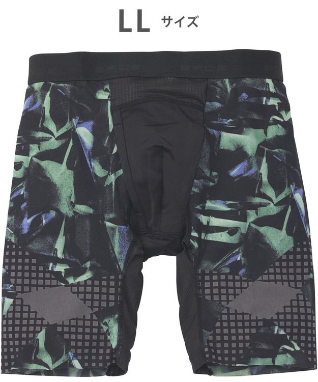 WACOAL MEN 【クロスウォーカー】 はいて歩いてカロリー消費アップをめざそう！ ムレ軽減設計 ロング丈 前開き GX6006 /ブロス バイ ワコールメン グリーン