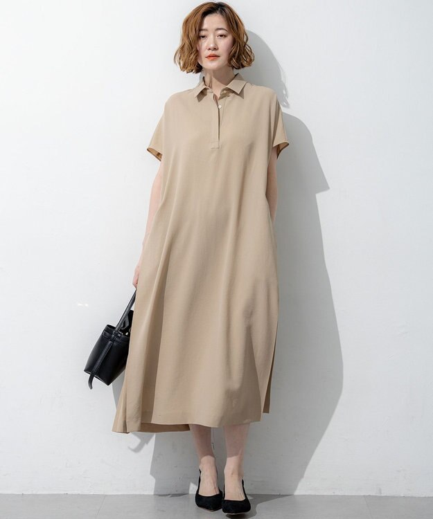 23区 【先行予約】ドライ2WAYツイル ワンピース ベージュ系