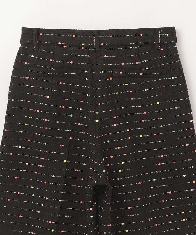 GRACE CONTINENTAL ネオンドットジャガードパンツ ブラック
