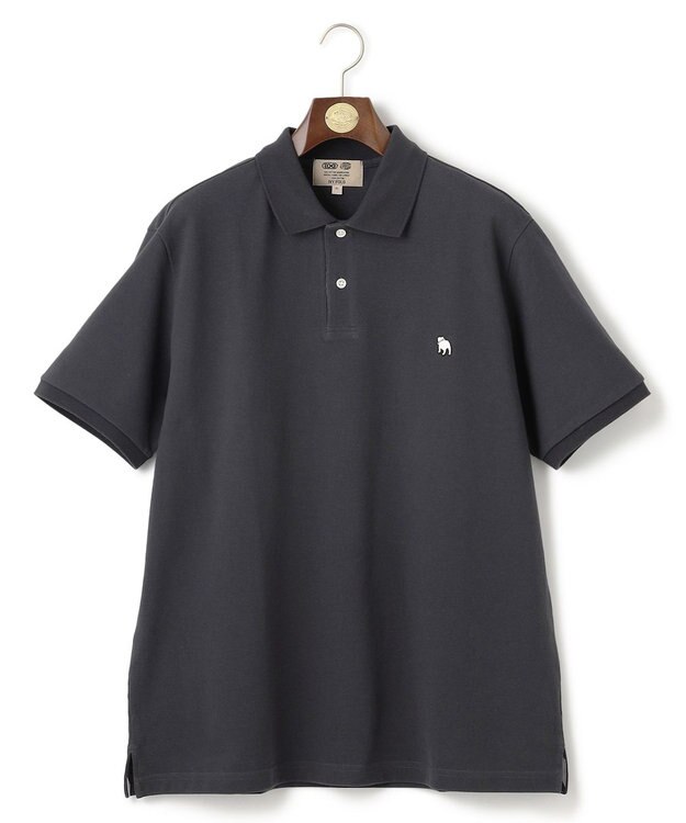 J.PRESS MEN 【KING SIZE】【大人気 】バックブルカノコレジメン ポロシャツ グレー系