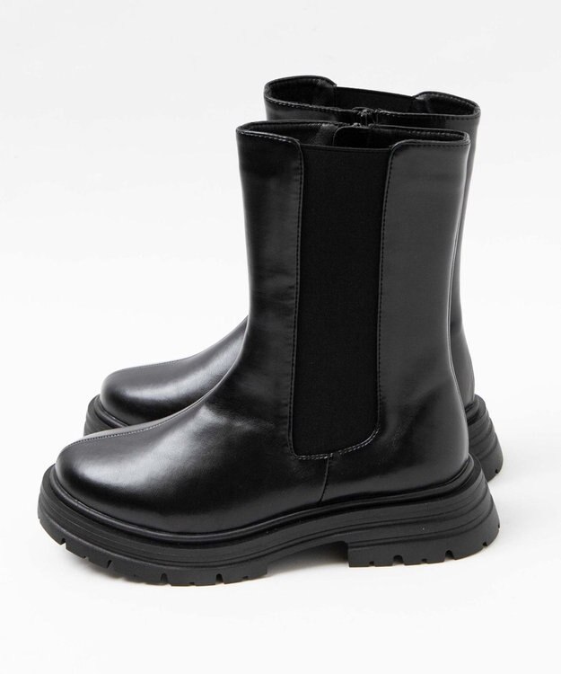 WEGO ZIPツキサイドゴアブーツ ブラック