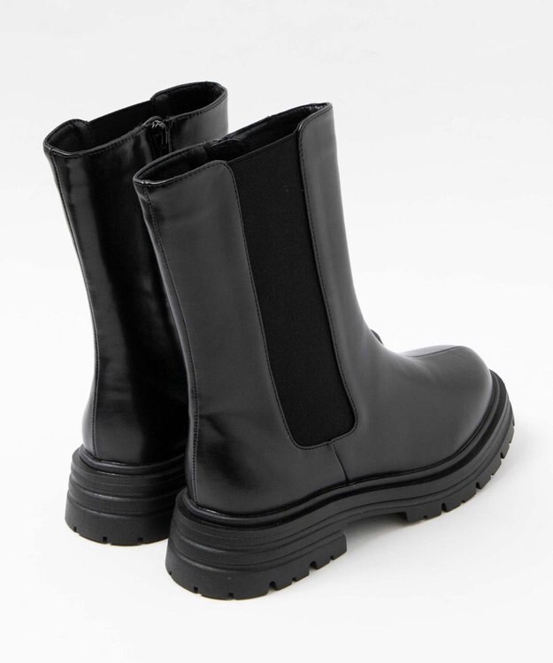 WEGO ZIPツキサイドゴアブーツ ブラック