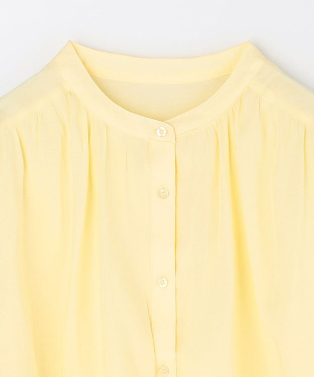 ANY ラッフルクロップドシャツ イエロー