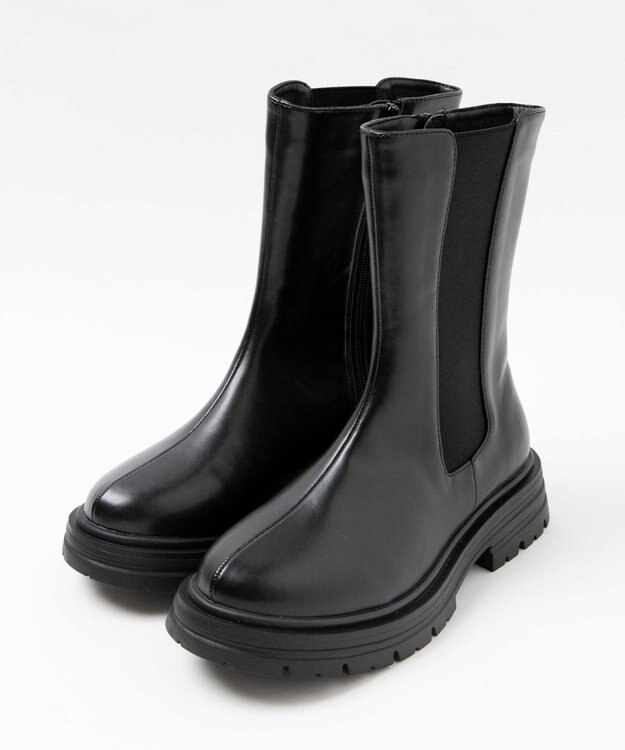 WEGO ZIPツキサイドゴアブーツ ブラック