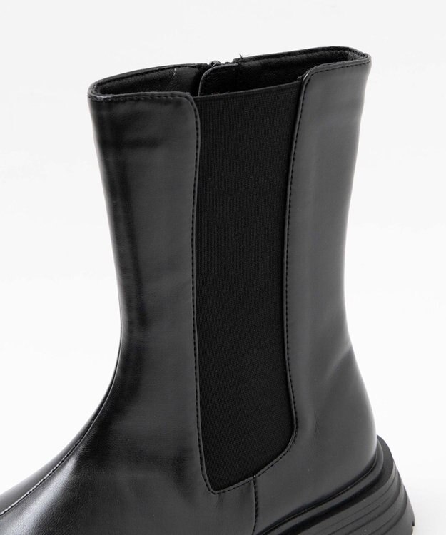 WEGO ZIPツキサイドゴアブーツ ブラック