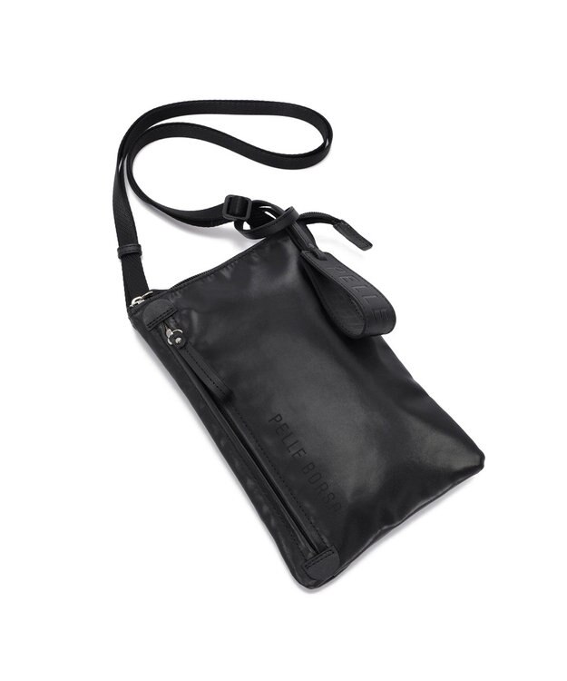 PELLE BORSA 縦型ポシェット Cheers チアーズ 5205 ブラック