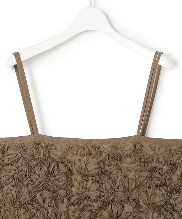 23区 【先行予約】リボンエンブロイダリー キャミソール ブラウン系