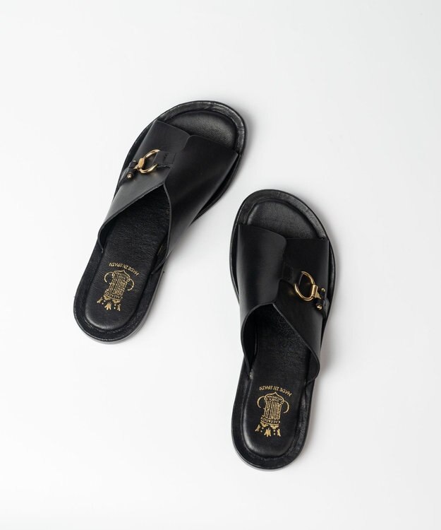 BONTRE 【BONTRE/ボントレ】ベルトフラットサンダル/20901-RS ブラック