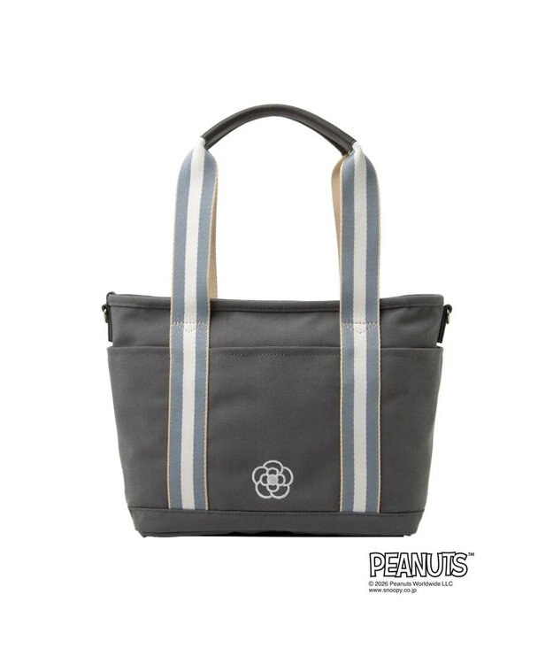 CLATHAS SNOOPYキャンパス ２wayトートバッグ（大） グレー