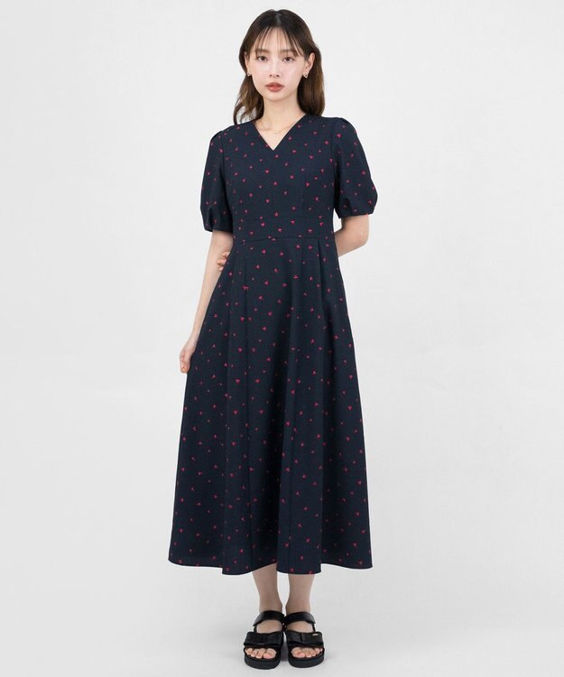 TOCCA 【星風まどかコラボ・大好評につき追加生産！】IN MY HEART ドレス ネイビー系7