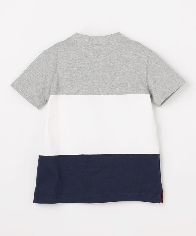 J.PRESS KIDS 【90-130㎝】トリコロール 半袖Ｔシャツ トップグレー