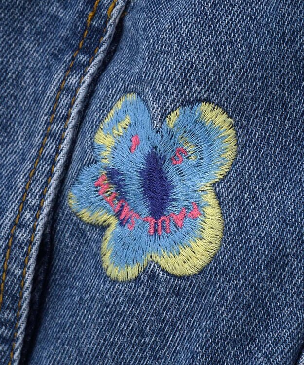 Paul Smith PS Happy フラワーエンブロイダリー デニムジャケット インディゴブルー