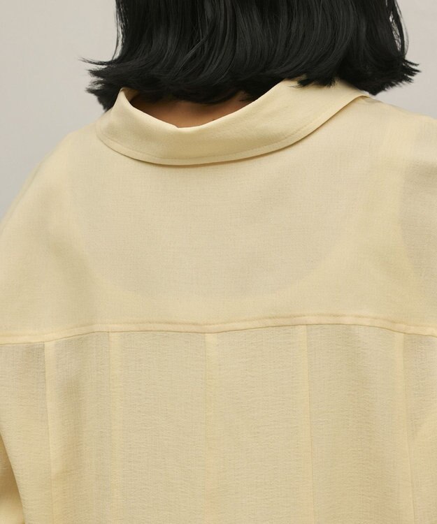 GRACE CONTINENTAL バックフレアシャツ イエロー