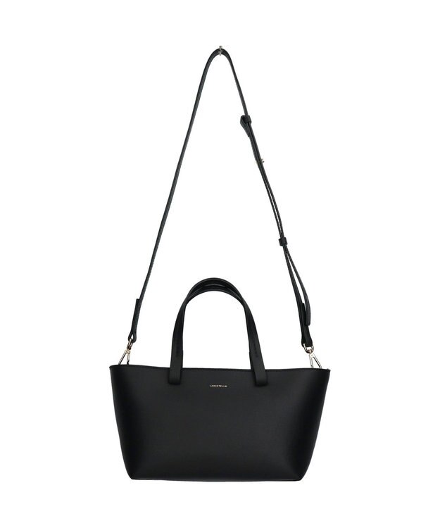 INTER-CHAUSSURES 【LORISTELLA】ベーシックレザーハンドバッグ ブラック