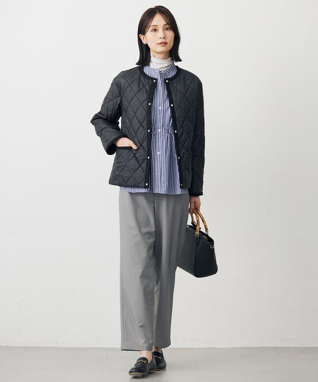 J.PRESS LADIES S 【WEB限定カラーあり】コンパクトタフタキルティング ブルゾン ブラック系