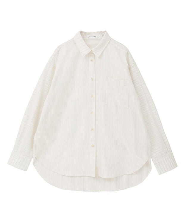 AMERICAN HOLIC オックスベーシックシャツ Stripe White