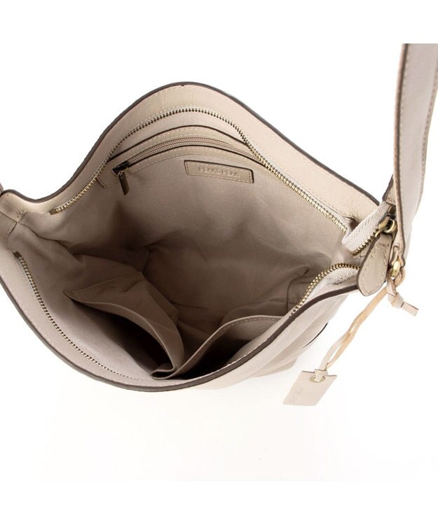 UNBILLION アトランタ ATLANTA / やぎ革軽量バケツ型ショルダー ベージュ