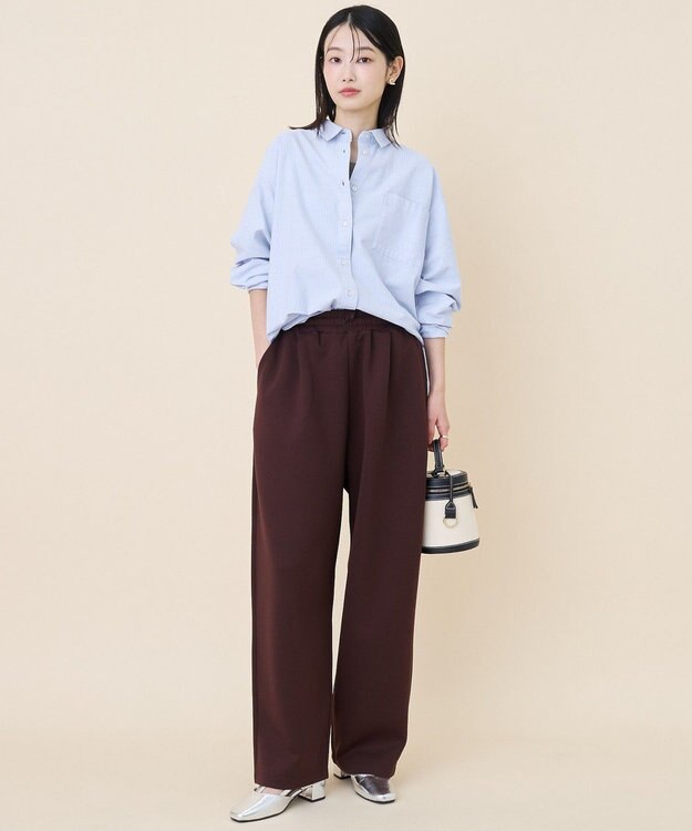 AMERICAN HOLIC オックスベーシックシャツ Stripe Blue