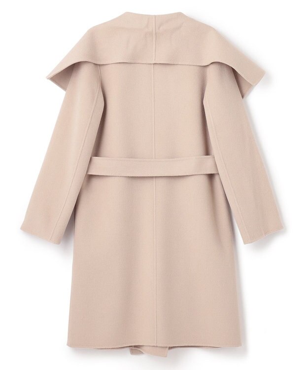 JOSEPH ダブルフェイスカシミヤ　ラップミドルコート Parchment