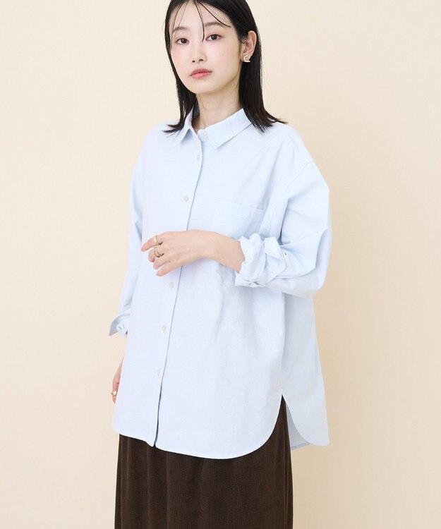 AMERICAN HOLIC オックスベーシックシャツ Sax