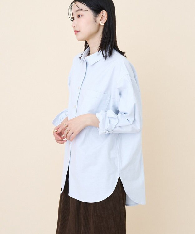 AMERICAN HOLIC オックスベーシックシャツ Sax