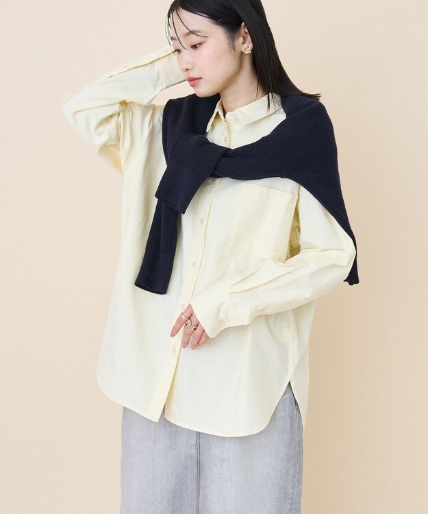 AMERICAN HOLIC オックスベーシックシャツ Yellow