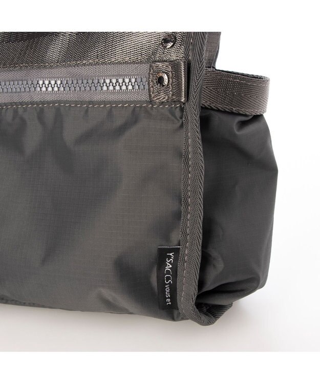Y'SACCS 【Y’SACCS vous et】リップストップナイロンポシェット グレー