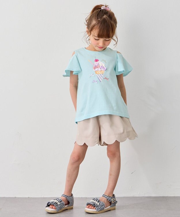 ANY KIDS 【柄が浮き出る】水陸両用 ミラクル ショート パンツ ベージュ