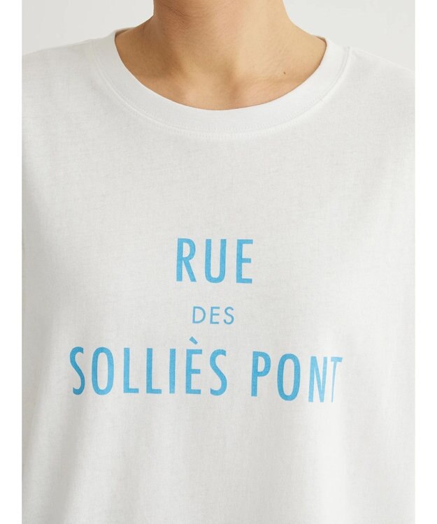 Green Parks フレンチロゴレギュラーＴシャツ Off White