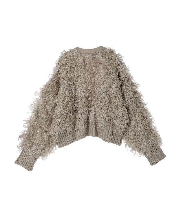 Green Parks ・Ｐｅｔｉｔ　Ｆｌｅｕｒ　ループニットカーディガン Gray