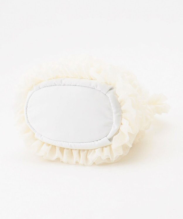 LA BAGAGERIE 【MONICA】チュールフリル2WAYバッグ ホワイト