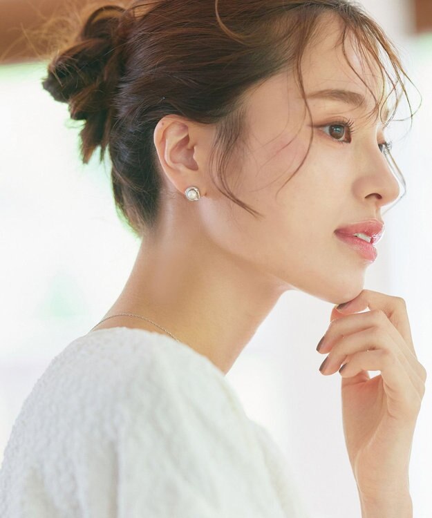 Tiaclasse 【金属アレルギー対応】淡水パールピアス＆ネックレス シルバー