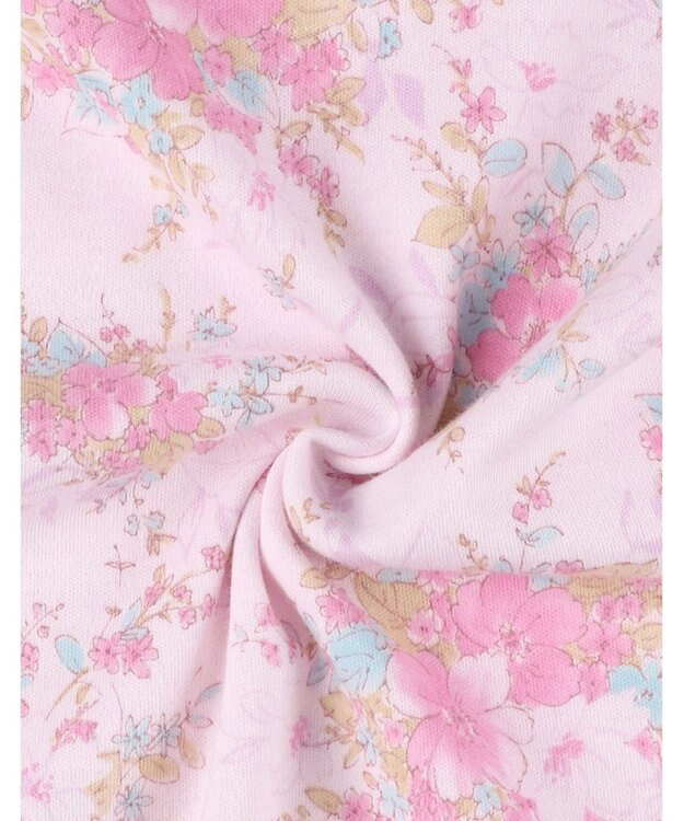 Wing パジャマ 長袖 長ズボン 綿100％ スムース素材 レディース EP5063 ウイング／ワコール ピンク