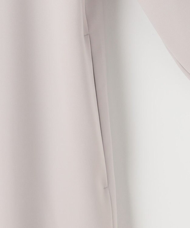 自由区 【洗える】ライトサテン ワンピース ライトグレー系