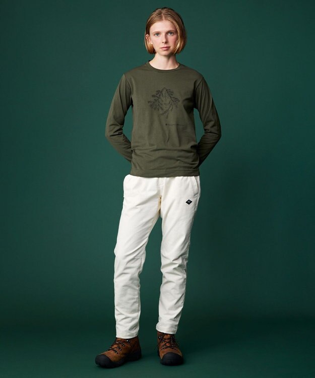 JOSEPH ABBOUD MOUNTAIN 【ストレッチ/ソフトタッチ】コーデュロイ クライミング パンツ アイボリー系