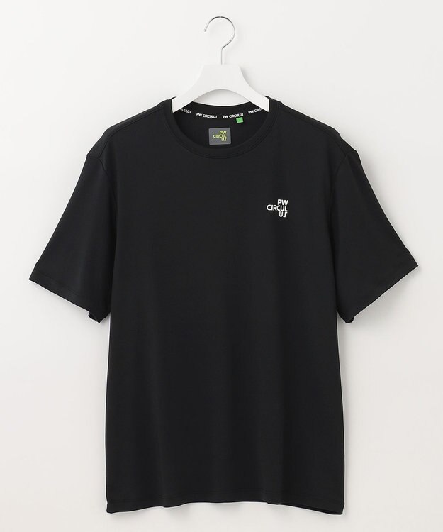 PW CIRCULUS 【UNISEX】【ストレッチ/UVケア/接触冷感/防透】バック フォト Tシャツ ブラック系1