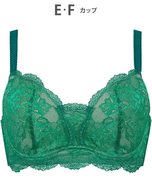 Wing Wing Lesiage 【1000シリーズ】 3/4カップブラ PB1001 ウイング／ワコール グリーン