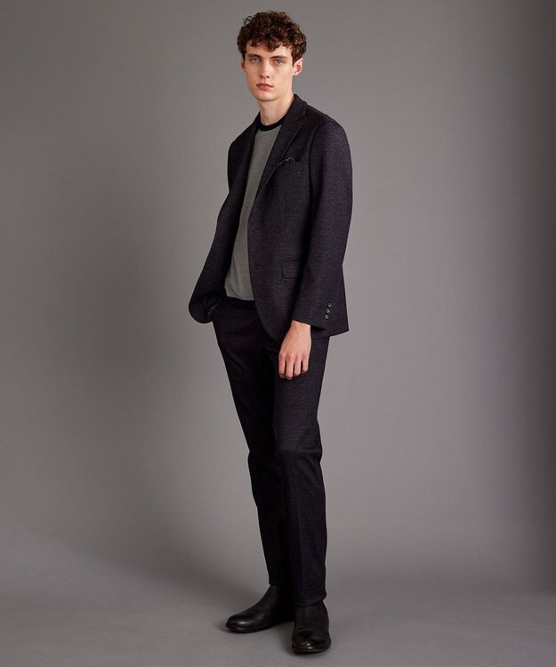 JOSEPH ABBOUD 【キングサイズ・ストレッチ】ツィーディージャージ グレー系