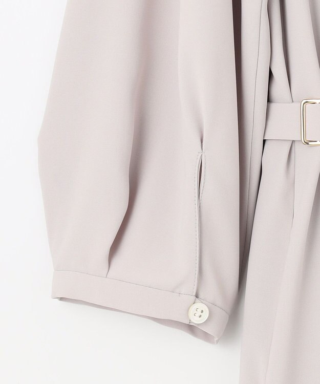 自由区 【洗える】ライトサテン ワンピース ライトグレー系