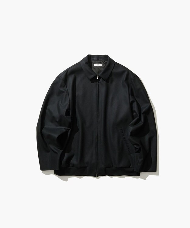 ATON MERINO COLLEGE FLANNEL | フライトジャケット - UNISEX BLACK