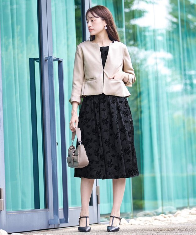 Tiaclasse 【新色追加・洗える】タックポケットジャレロ ベージュ