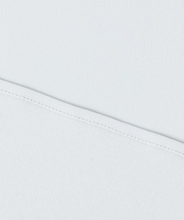 23区 L 【吸水速乾/UVカット/接触冷感】ストレッチジョーゼット  ケープデザイン カットソー スカイブルー系