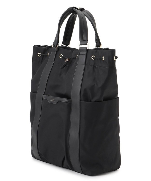 23区 【撥水加工】2WAY ナイロン リュック ブラック系