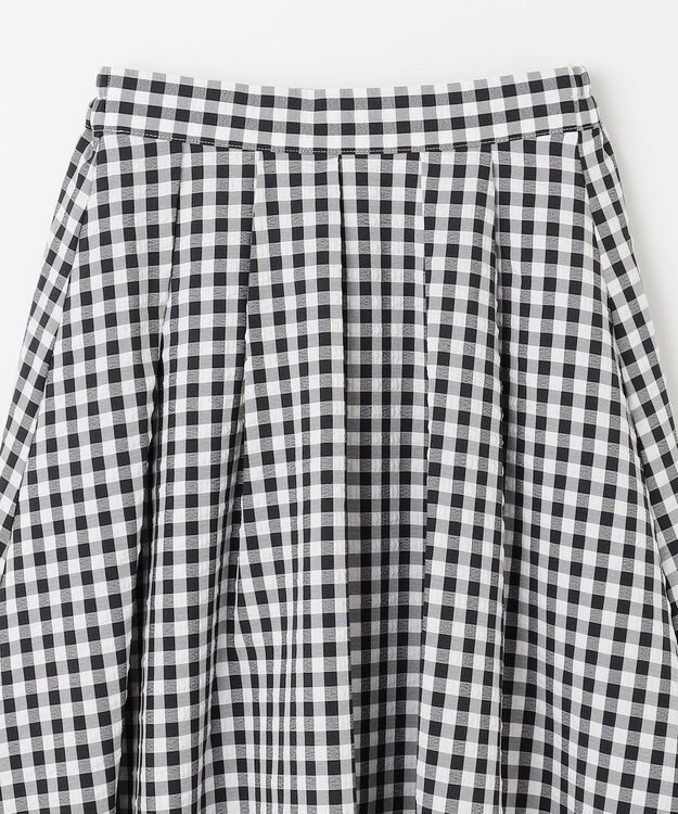 ANY 【ウエストゴム】ギンガムフレアスカート ブラックギンガム