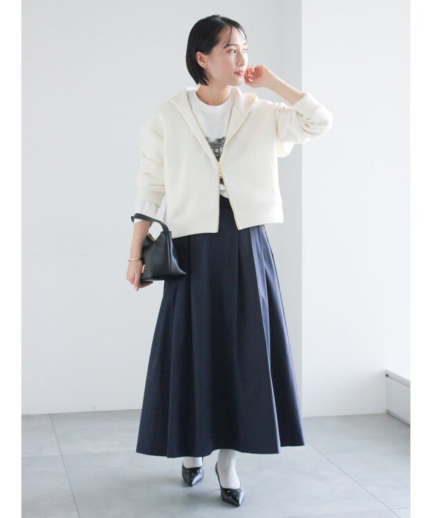 Te chichi フォトプリントロングスリーブTシャツ ブラック