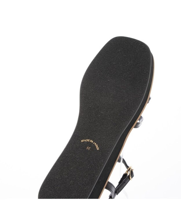 MODE ET JACOMO <carino>厚底Tストラップサンダル ブラック